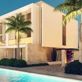 Розкішний житловий комплекс від забудовника на східному узбережжі Кіренії в районі Есентепе (003108)