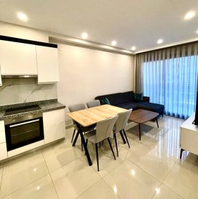 Luxurious 1+1 apartment in a complex, just 200 m from the sea in Kargicak area (0150001)