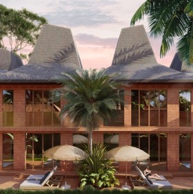 Шикарный комплекс таунхаусов от застройщика на Бали (002368)