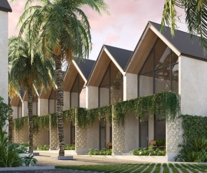 Spacious and bright townhouses in a residential complex in Canggu (003368)