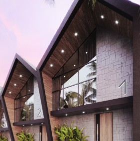 Комплекс таунхаусов в туристической зоне Бали (002133)