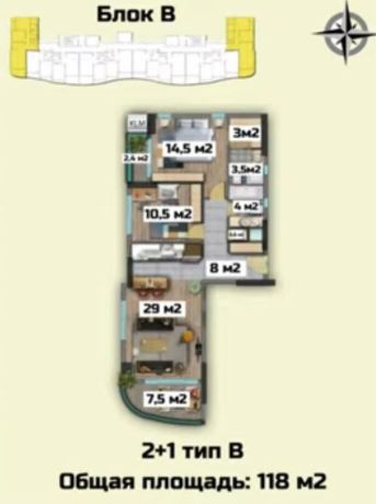 Apartments, Turkey, Mersin (25400) - pictures 3