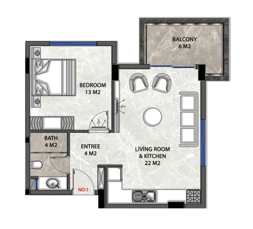 Apartments, Turkey, Alanya, Demirtash (018473) - pictures 22