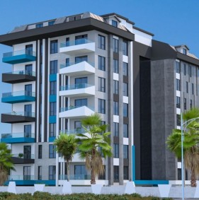 Современные апартаменты в уникальном жилом комплексе в прекрасном районе Авсаллар (011460)