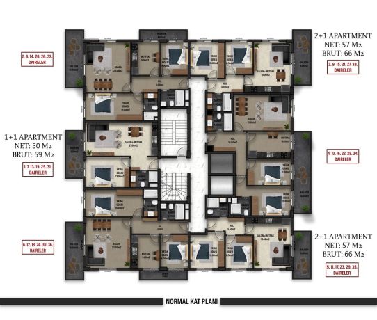 Apartments, Turkey, Alanya, Guller Pinari (00756) - pictures 33