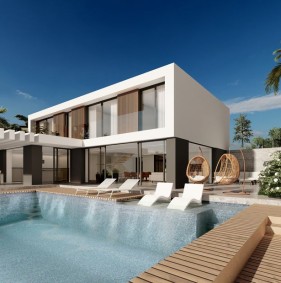 Чудовий комплекс вілл, всього за 60 метрів від берегової лінії прекрасного Середземного моря (007201)