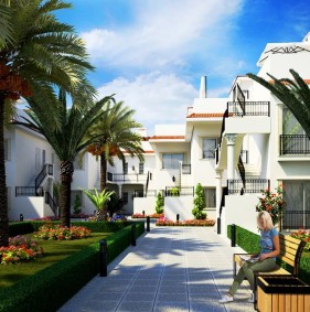 2 bedroom apartments in a ready-made residential complex on the seafront in Esentepe (012498)