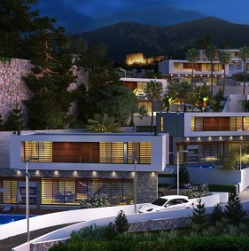 Комплекс з 8 вілл в сучасному стилі в унікальному селі Беллапаїс (003406)