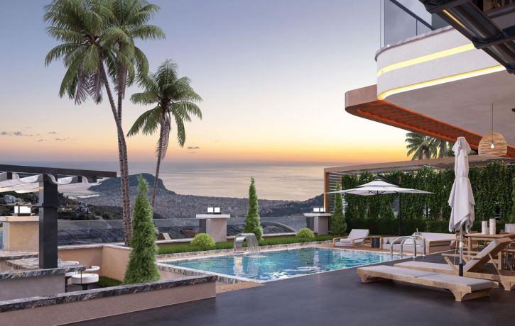 Виллы, Турция, Алания, Тепе (008478) - фото 13