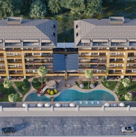 Квартира в новому житловому комплексі класу люкс на першій лінії моря в престижному районі Кестель (31900)