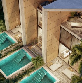  Элегантный комплекс из 4 таунхаусов в районе Улувату (006504)