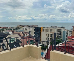 Великолепный 2-комнатный апартамент с панорамным видом на море в Святом Власе (357353)
