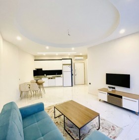 Luxury 1+1 apartment on the first coastline in Kargicak (0230001)