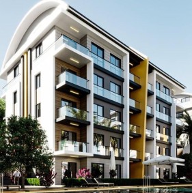 Затишна квартира в житловому комплексі в районі Окурджалар (37200)