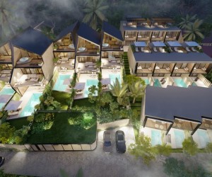 Luxury villa complex on Balangan Beach, Bukit (001508)