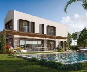 Luxury villas in a complex in Cesme area (008132)