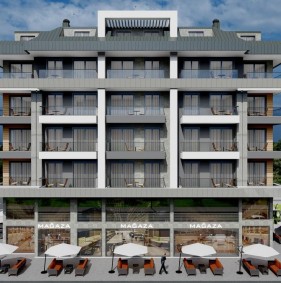 Затишна квартира в комплексі за 100 метрів від моря в районі Каргиджак (37900)