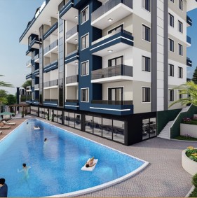 Квартиры в жилом комплексе на завершающем этапе строительства в районе Кестель (007254)