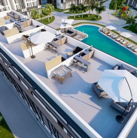 Apartments in a residential complex under construction in Iskele (002517)