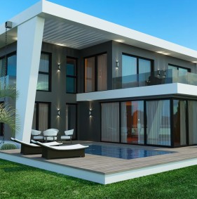 Spacious villas in a residential complex in Karsiyaka (006304)