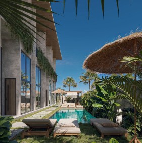 Villas surrounded by jungle, waterfalls in the heart of Ubud (003519)