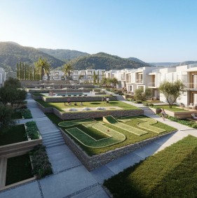 Apartments in a luxury complex on the west coast of Kyrenia (001520)