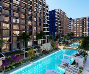 Apartments in a complex in the resort village of Tomuk, Mersin (025164)