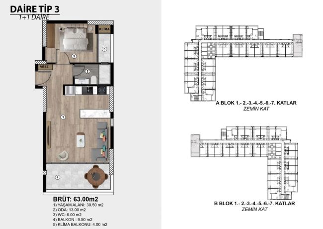 Apartments, Turkey, Mersin (025164) - pictures 32