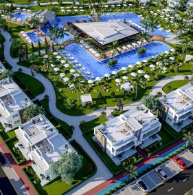 Apartments in a new project just 600 meters from the sandy beach in Bogaz, Iskele (004521)