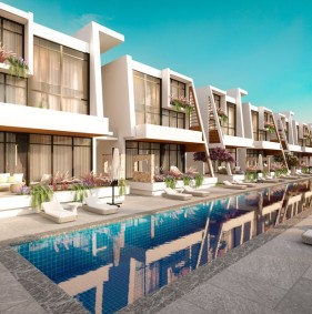 Апартаменти та вілли з захоплюючими краєвидами на Середземне море в районі Татлису (006193)