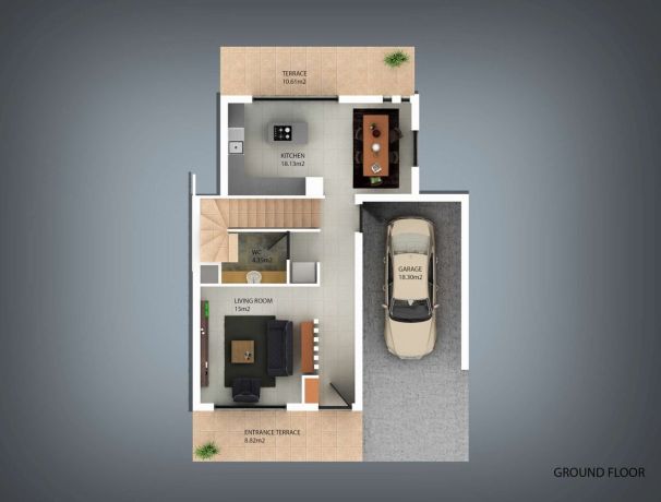 Townhouses, Northen Cyprus, Kyrenia (41600) - pictures 19