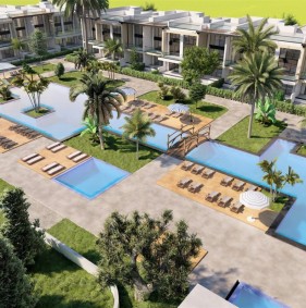 Сучасна квартира з власним садом у районі Іскеле (008303)