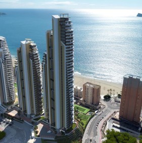 Modern apartments on Poniente Beach with panoramic sea views in Benidorm (252237)