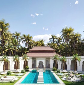 Moroccan style villa on Lombok island (009533)