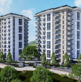 Сучасний житловий комплекс біля моря з багатою інфраструктурою в Авсалларі (008104)