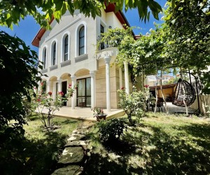 Wonderful house with a plot and panoramic sea view in Sveti Vlas (519353)