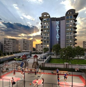 Простора квартира 1+1 у перспективному комплексі в Газіпаше (43600)