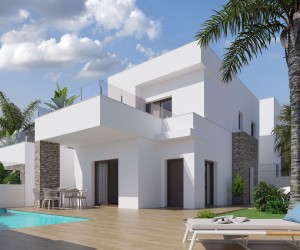 Modern energy efficient villas next to the golf course in Orihuela Costa (321237)