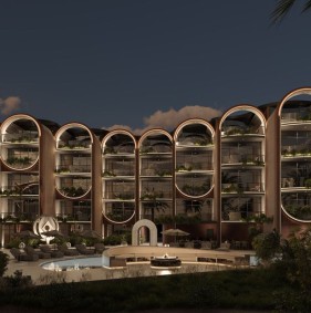  Жилой комплекс премиум-класса с видом на океан на Бали (002515)