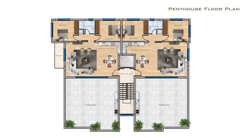 Квартиры, Северный Кипр, Фамагуста (011109) - фото 8