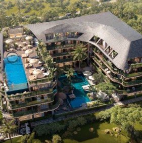 Premium boutique hotel managed by Wyndham on the first line of Melasti Beach (001175)