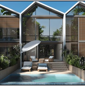 Розкішна вілла з руфтопом та видом на океан на Букиті (45900)