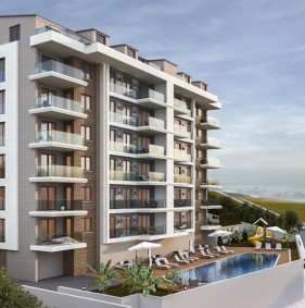  Роскошные апартаменты с видом на море в Газипаше (012480)