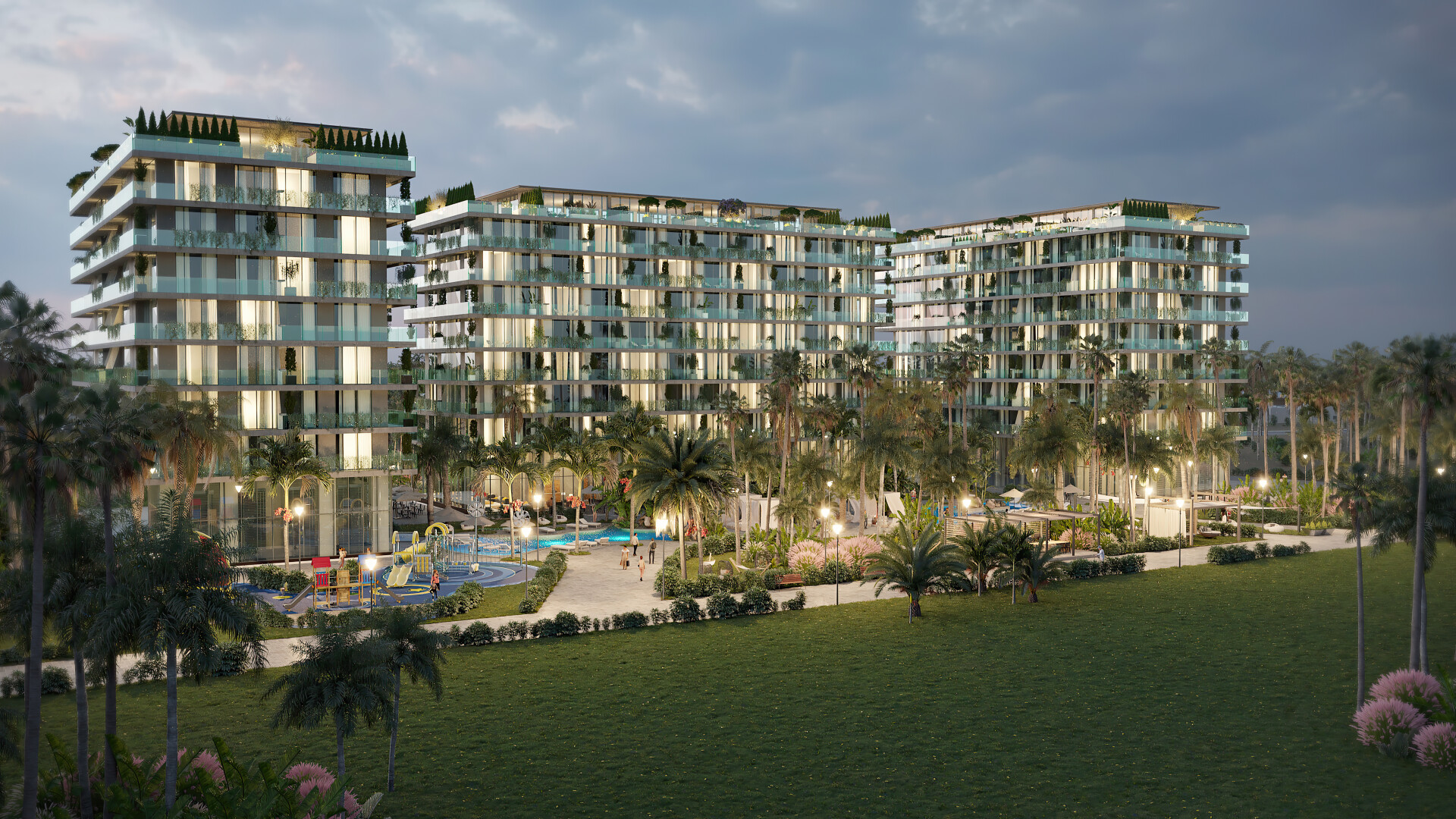 Жилой комплекс в тихом живописном месте, в 500 метрах от моря (002151)