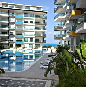 Apartments in Alanya by the sea, Kargicak district (00412)